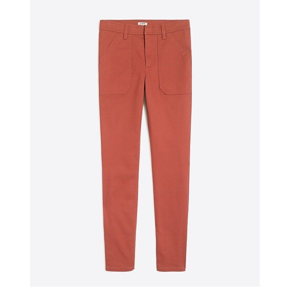 J. Crew Factory Rose Tile High-Rise Skinny Cargo Pant Preppy Academia Casual